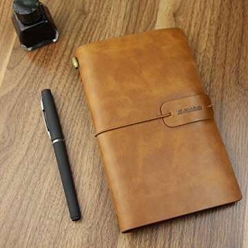 Classic Refillable Travelers Notebook - Vintage Leather Journal
