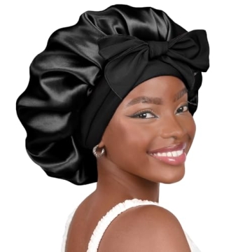 YANIBEST Satin Bonnet Double Layer for Curly Hair