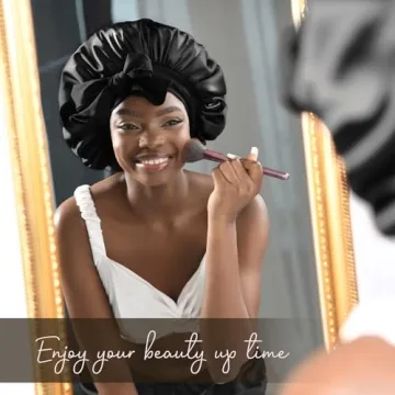 YANIBEST Satin Bonnet Double Layer for Curly Hair