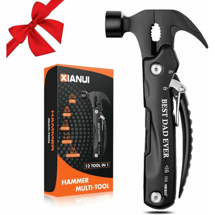 Best Dad Ever 12 in 1 Multitool Hammer Gift