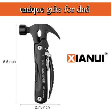 Best Dad Ever 12 in 1 Multitool Hammer Gift
