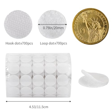 WXBOOM Self Adhesive Dots 1400pcs for Crafting and Organizing