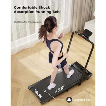 DeerRun 3 in 1 Treadmill for Home and Office Fitness