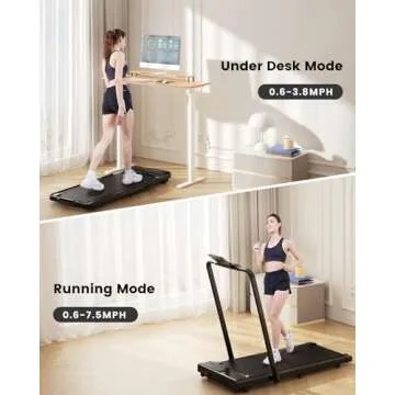 DeerRun 3 in 1 Treadmill for Home and Office Fitness