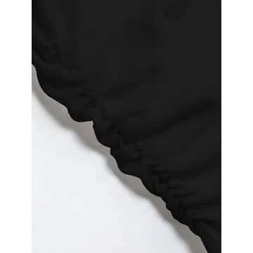 CIDER Womens Summer Tops Crop Tops for Women Womens Tank Tops Mimi Cuttrell Solid Sleeveless Ruched Crop Top: Black, M