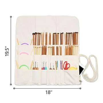 Teamoy Knitting Needles Holder Case - Organize Your Knitting Gear