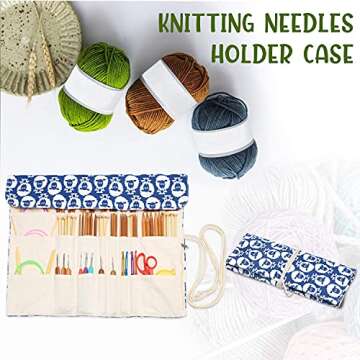 Teamoy Knitting Needles Holder Case - Organize Your Knitting Gear