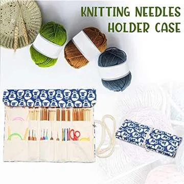 Teamoy Knitting Needles Holder Case - Organize Your Knitting Gear