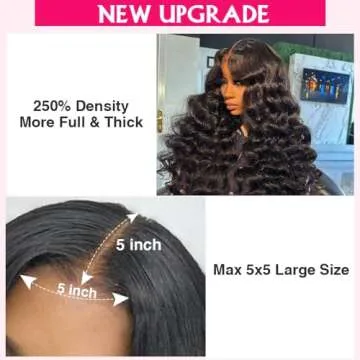 eddfine 250% Density Glueless Wigs Human Hair Pre Plucked Pre Cut 5x5 HD Lace Closure Wigs Human Hair Body Wave Lace Front Wigs Human Hair for Women Glueless Wigs Human Hair for Beginners 26 Inch
