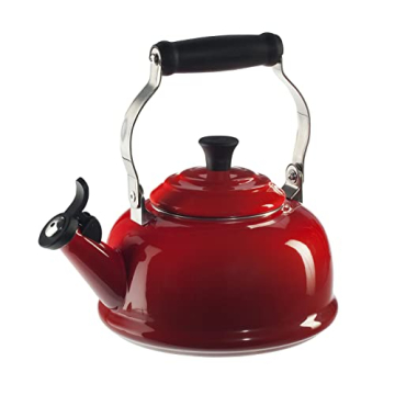Le Creuset Whistling Tea Kettle in Cerise 1.7 qt