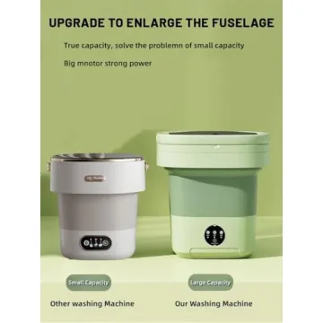 Portable Washing Machine with 16L Capacity for Effortless Laundry