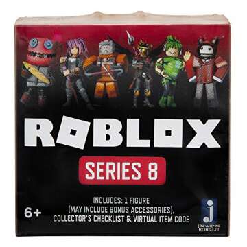 Roblox Action Collection - Series 8 Mystery Figure 1 -Pack [Includes 1 Exclusive Virtual Item]