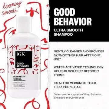 IGK GOOD BEHAVIOR Ultra Smooth Shampoo - Shine & Control