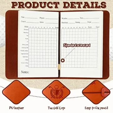 Yexiya Golf Scorecard Book for Golfing Gifts