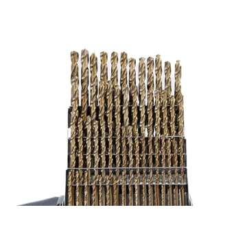 Drill America 60 Piece m42 Cobalt Screw Machine (Stub) Drill Bit Set (Wire Sizes: #1 - #60), D/ASTCO Series