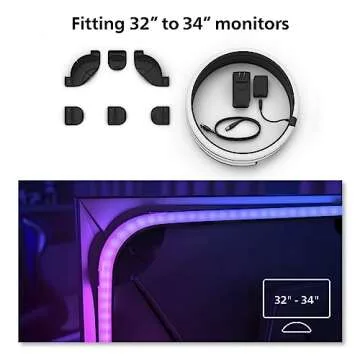 Philips Hue Smart LED Light Strip for 32-34" Monitors