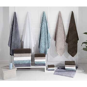 Classic Turkish Towels CTT - 2 Piece Bathroom Rugs Set, 100% Cotton Bath Mats, Comfy & Highly Absorbent Bathroom Floor Mats, Machine Washable | 20"x32" (White)