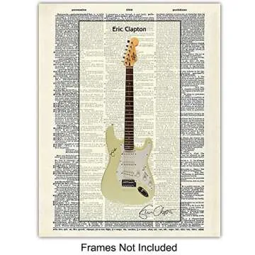 Famous Musicians Guitar Wall Art - Perfect Gift for Fans