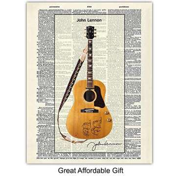 Famous Musicians Guitar Wall Art - Perfect Gift for Fans
