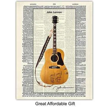 Famous Musicians Guitar Wall Art - Perfect Gift for Fans