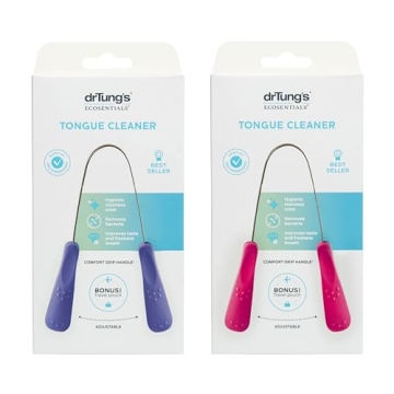 DrTung's Stainless Steel Tongue Scraper for Fresh Breath