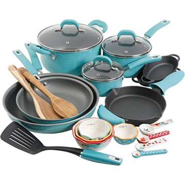 Pioneer Woman Vintage Speckle Cookware Set for All Cooks