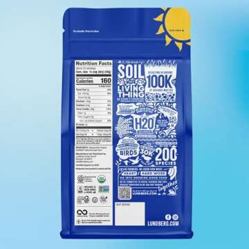 Lundberg California Sushi Rice, Regenerative Organic Certified – White Short Grain Rice, Sticky Ri...