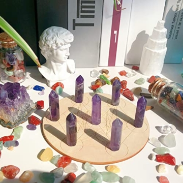 Amethyst Healing Crystals Set 10PCS for Energy Balance