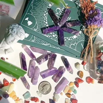 Amethyst Healing Crystals Set 10PCS for Energy Balance