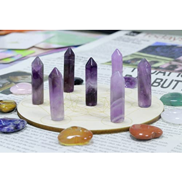 Amethyst Healing Crystals Set 10PCS for Energy Balance