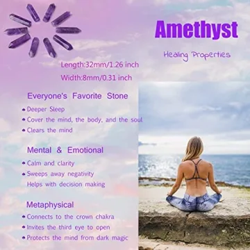 Amethyst Healing Crystals Set 10PCS for Energy Balance