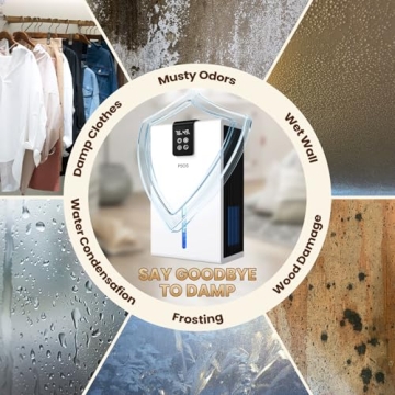 Dehumidifier, 120 OZ Dehumidifiers for Room for Home,(1000 sq.ft) Dehumidifiers for Bedroom, Dehumidifiers for Basement Bathroom with Humidity monitoring, Auto Shut Off, 7 Colors LED Light