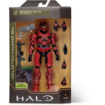 HALO 6.5" The Spartan Collection – Spartan MK VII Highly Articulated, Poseable with Weapon Accesso...