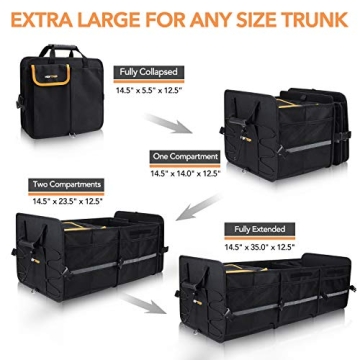 HEYTRIP Large Trunk Organizer with Leakproof Cooler Bag