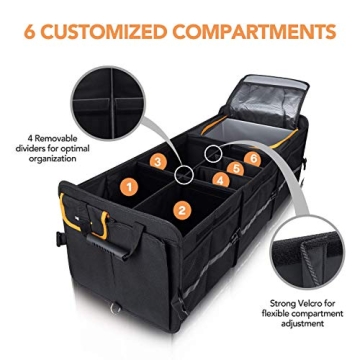 HEYTRIP Large Trunk Organizer with Leakproof Cooler Bag