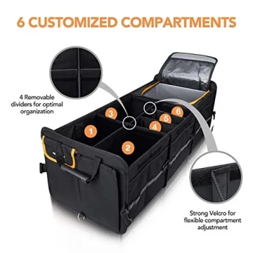 HEYTRIP Large Trunk Organizer with Leakproof Cooler Bag