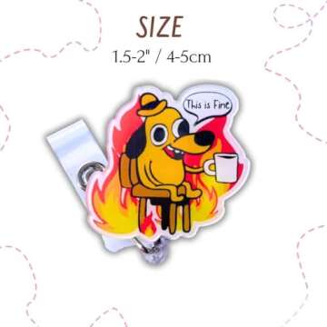 YJ PREMIUMS 5 PC Retractable Badge Reel Holder with ID Clip for Nurse, Nursing Name Tag, Doctor, RN,...