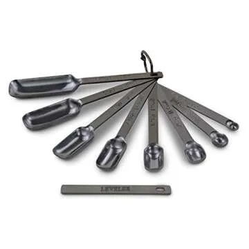 2lbDepot Black Measuring Spoons Set - Premium Quality