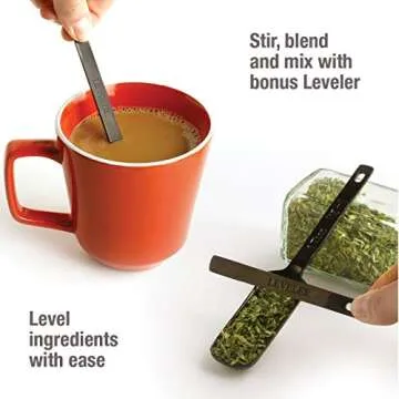 2lbDepot Black Measuring Spoons Set - Premium Quality