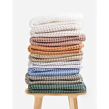 Konssy Waffle Baby Blankets - Soft & Versatile for Toddlers