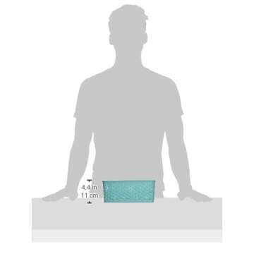 Whitmor Form Small-Turquoise Resin Tote