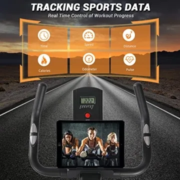 DMASUN Silent Magnetic Exercise Bike for Home Gym