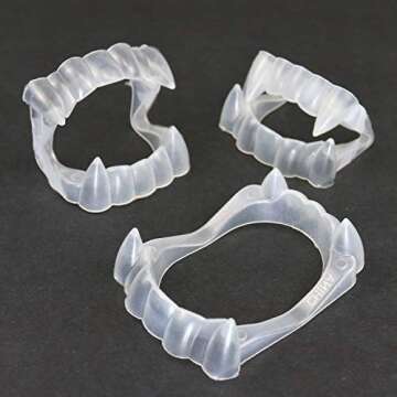 GIFTEXPRESS® Pack of 144, Glow in The Dark Fangs/Vampire Teeth/Dracula Fangs/Halloween Tricks/Vampi...
