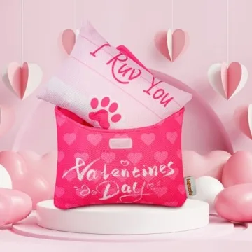 Lepawit Valentine's Day Dog Toys for Small to Medium Dogs