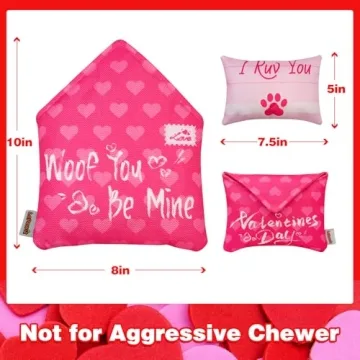 Lepawit Valentine's Day Dog Toys for Small to Medium Dogs