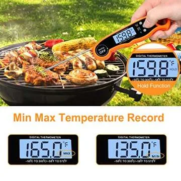 Comluck Instant Read Meat Thermometer - Waterproof & Fast