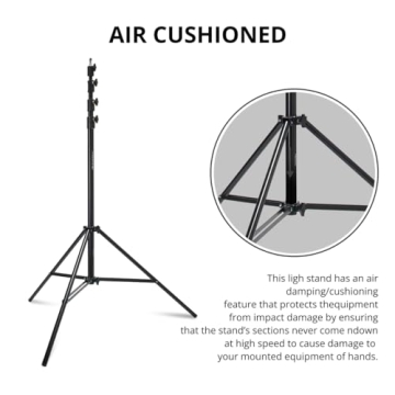 Pro Air-Cushioned Light Stand V2 - Flashpoint 13' 2-Pack