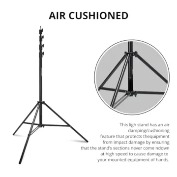 Pro Air-Cushioned Light Stand V2 - Flashpoint 13' 2-Pack