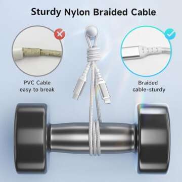 USB C to Lightning Cable 10ft, Deegotech