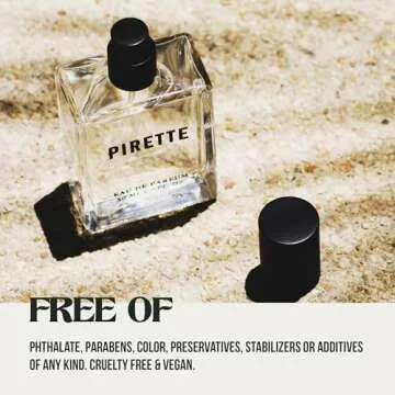 PIRETTE Eau De Parfum, Women’s Beach Inspired Perfume Spray, Notes of Fresh Coconut, Surf Wax & Sunscreen, 1.7 Fl Oz